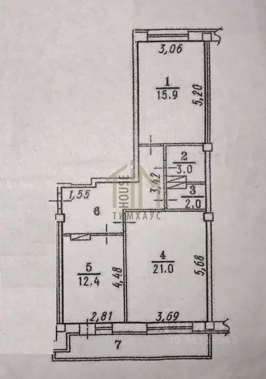 2-к кв. Омская область, Омск Мельничная ул., 87к1 (70.0 м) - Фото 2