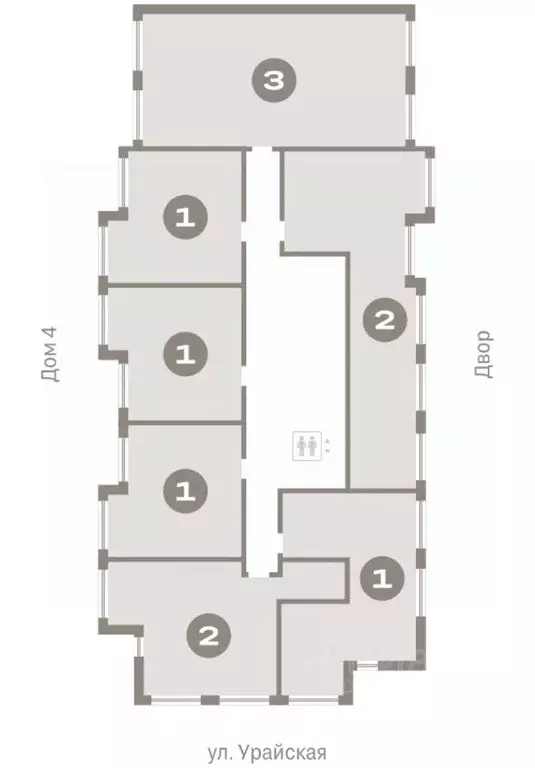 2-к кв. Тюменская область, Тюмень ул. Муравленко, 9к3 (54.64 м) - Фото 1