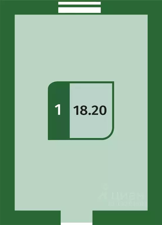 Комната Тюменская область, Тюмень ул. Карла Маркса, 121 (18.5 м) - Фото 1