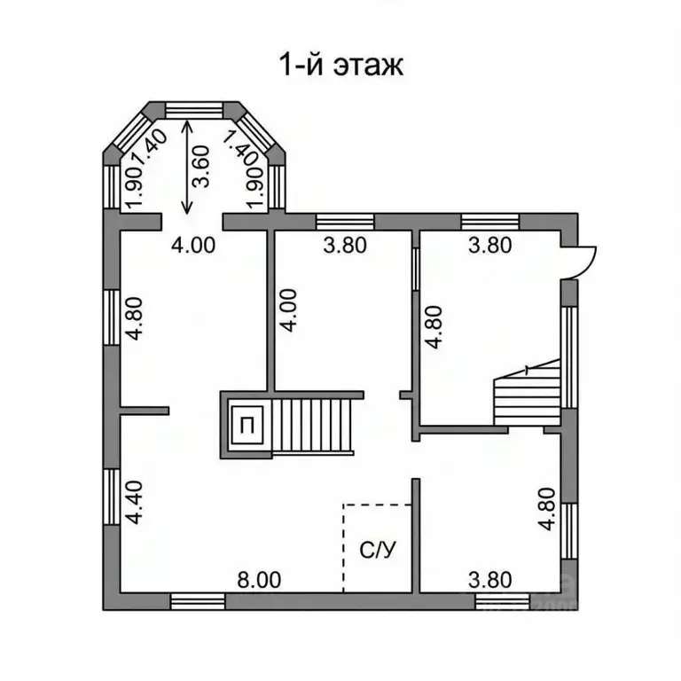 Дом в Вологодская область, д. Емельяново ул. Новая, 2 (224 м) - Фото 2