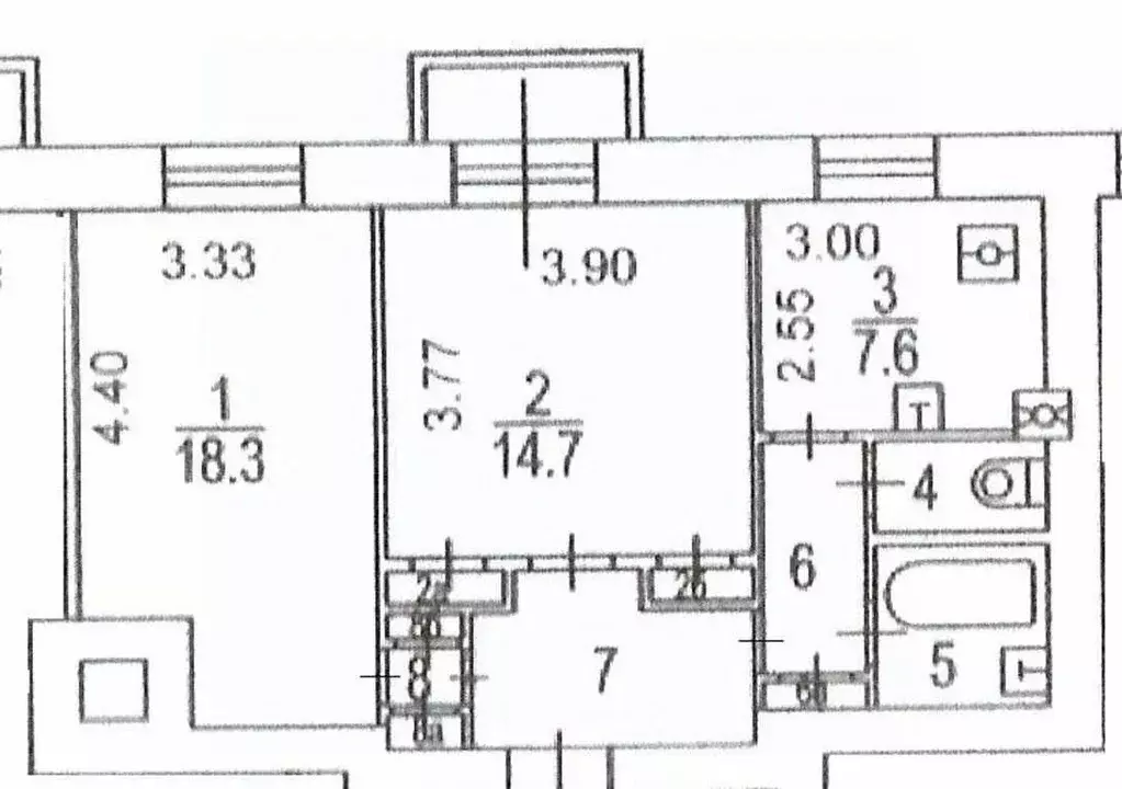 2-к кв. Москва Новопесчаная ул., 3К1 (57.1 м) - Фото 0