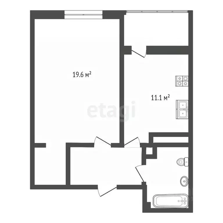 1-к кв. Ростовская область, Ростов-на-Дону Заводская ул., 25 (51.3 м) - Фото 1