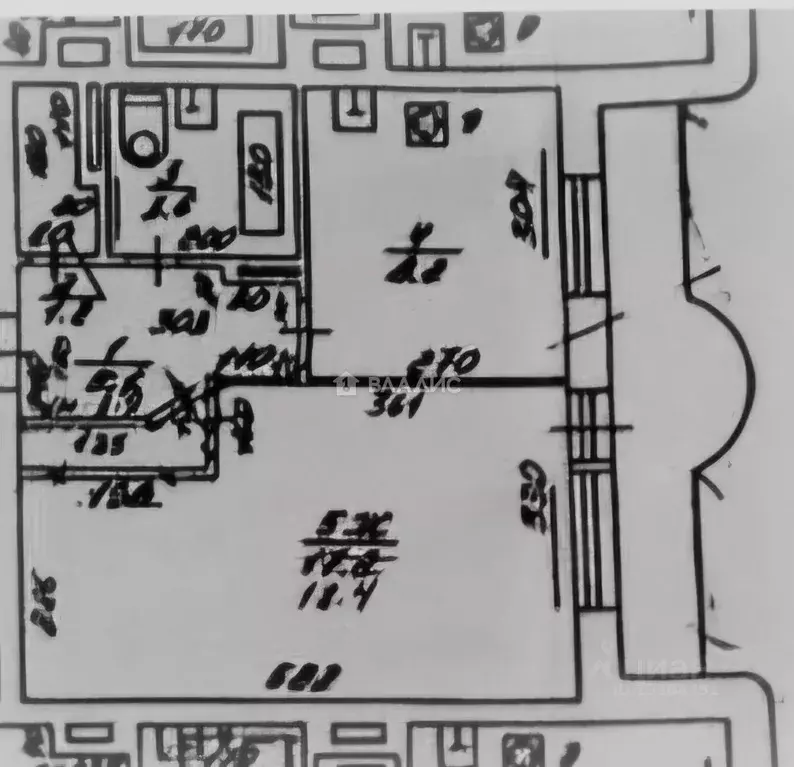 1-к кв. Калининградская область, Калининград Озерная ул., 2 (35.3 м) - Фото 2