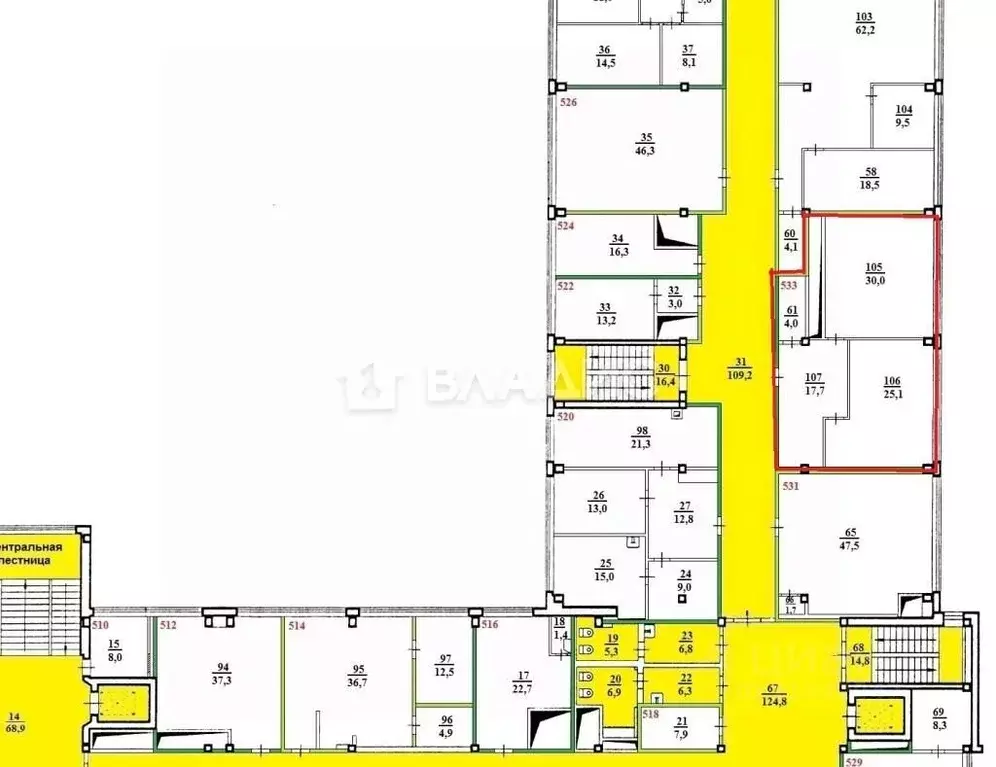 офис в новосибирская область, новосибирск ул. фрунзе, 5 (77 м) - Фото 1