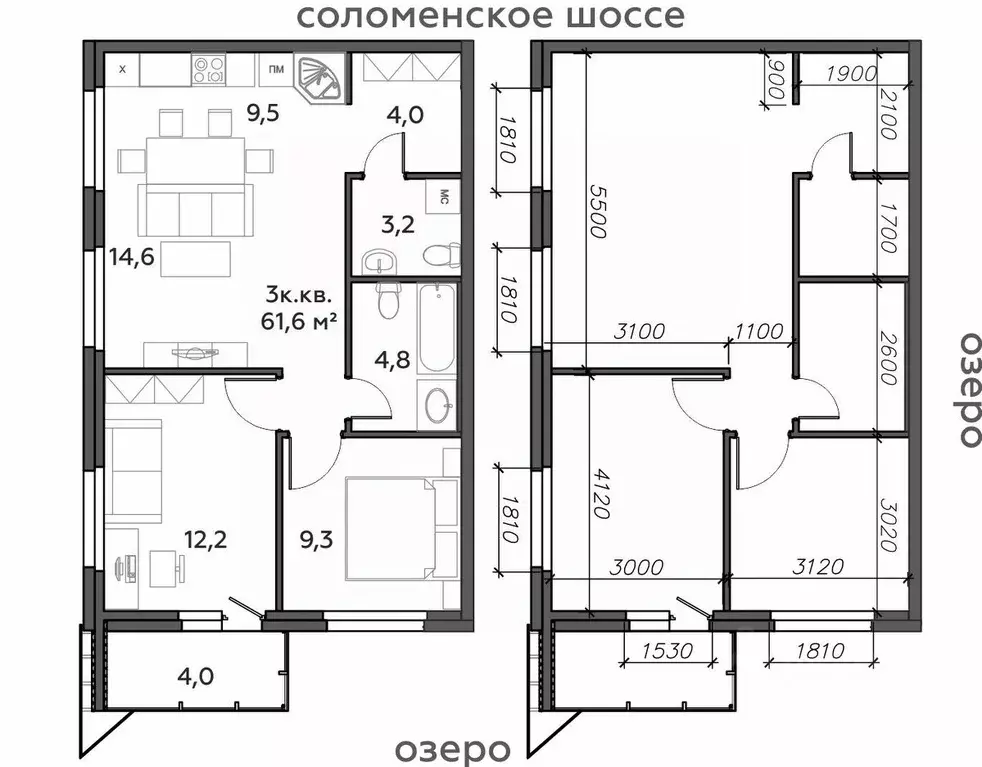 3-к кв. Карелия, Петрозаводск Район Северная промзона, Вороний Наволок ... - Фото 0