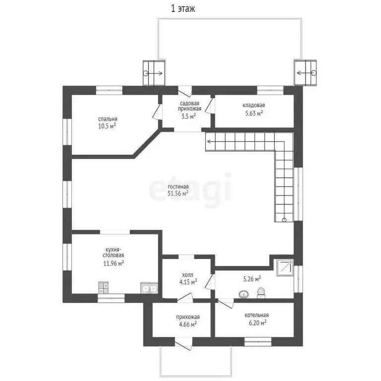 Дом в Голубинка, улица Амет Хана Султана (200 м) - Фото 1