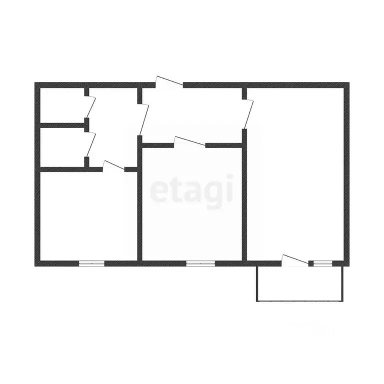 2-к кв. Белгородская область, Белгород ул. Есенина, 12 (50.2 м) - Фото 1