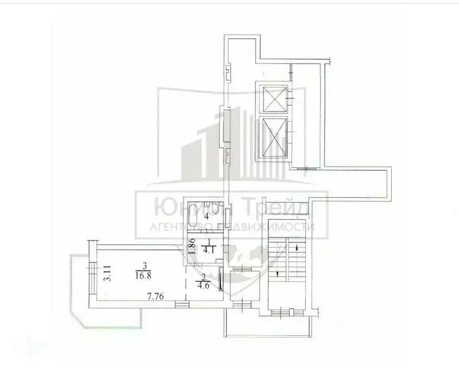 Студия Новосибирская область, Новосибирск ул. Бородина, 54 (36.0 м) - Фото 2