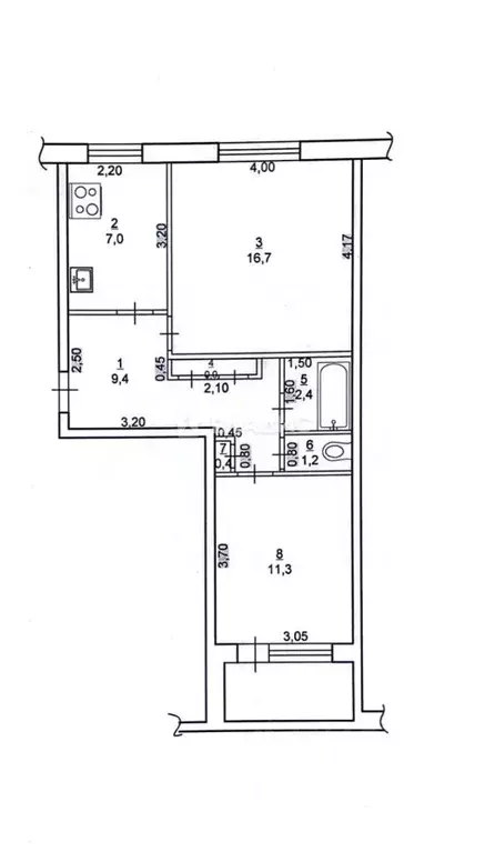 2-к кв. Амурская область, Райчихинск Музыкальная ул., 36 (51.0 м) - Фото 1