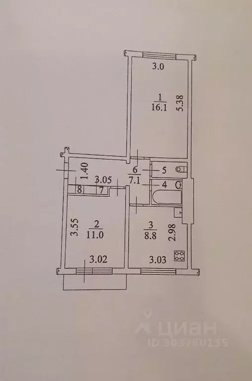 2-к кв. Архангельская область, Северодвинск Портовая ул., 9 (47.0 м) - Фото 0