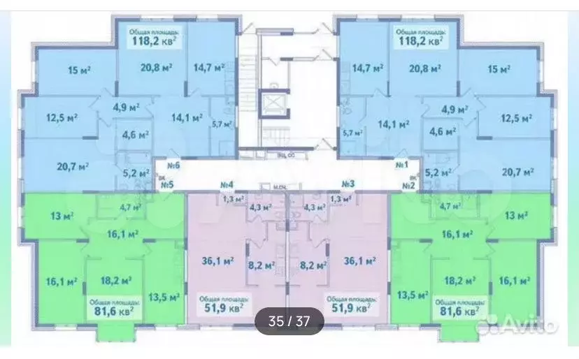 3-к. квартира, 80 м, 2/4 эт. - Фото 0