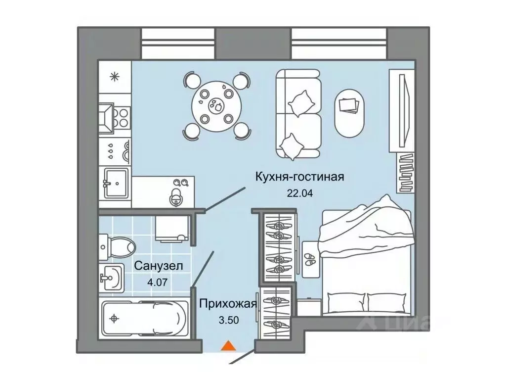 Студия Ульяновская область, Ульяновск Город Новаторов жилой комплекс, ... - Фото 0