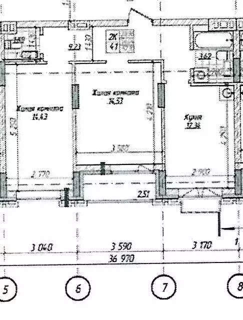 2-комнатная квартира: Новосибирск, Фабричная улица, 65/2 (56 м) - Фото 1