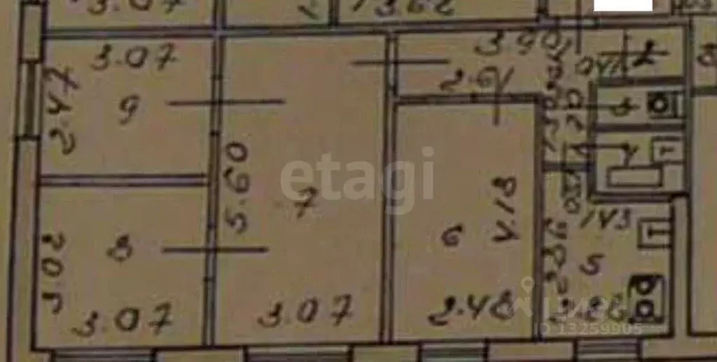 4-к кв. Липецкая область, Липецк ул. Жуковского, 10 (61.0 м) - Фото 2