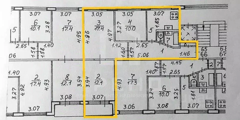 3-к кв. Санкт-Петербург Пражская ул., 33 (60.5 м) - Фото 2