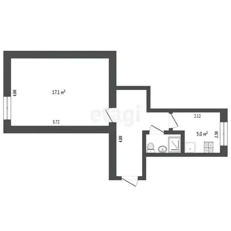 1-к кв. Тюменская область, Тюмень Мелиораторов мкр, ул. Мелиораторов, ... - Фото 1