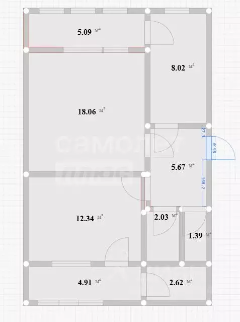 2-к кв. Севастополь ул. Меньшикова, 84 (50.7 м) - Фото 2
