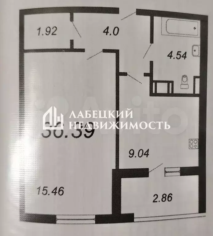 1-к. квартира, 36,4 м, 2/10 эт. - Фото 0