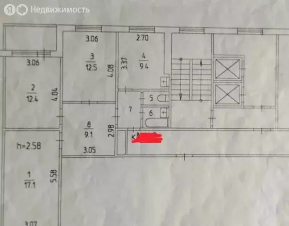 3-комнатная квартира: Пермь, улица Комиссара Пожарского, 15 (66 м) - Фото 2