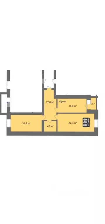 2-к кв. Тамбовская область, Тамбов ул. Имени С.И. Савостьянова, 14 ... - Фото 1