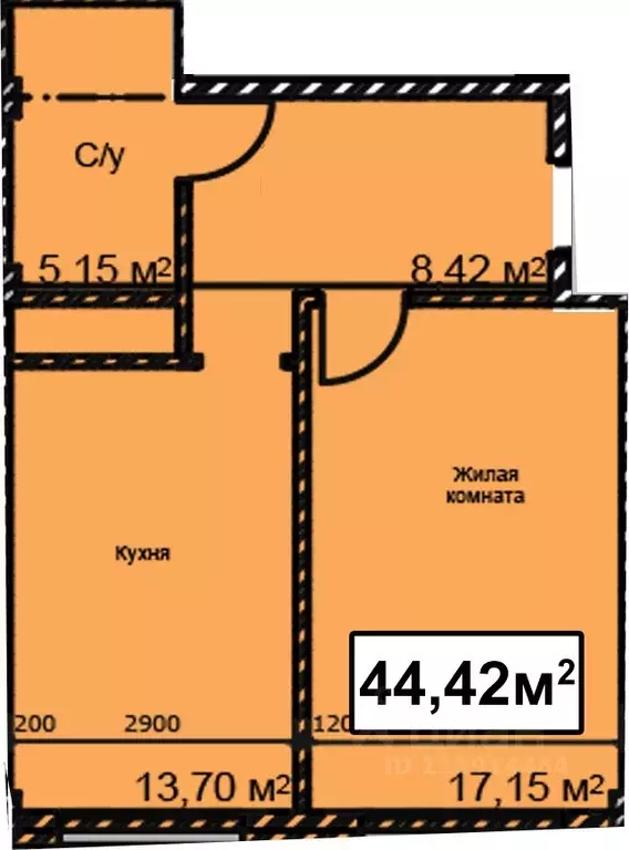 1-к кв. Ставропольский край, Ессентуки ул. Благодатная, 22к2 (44.42 м) - Фото 0