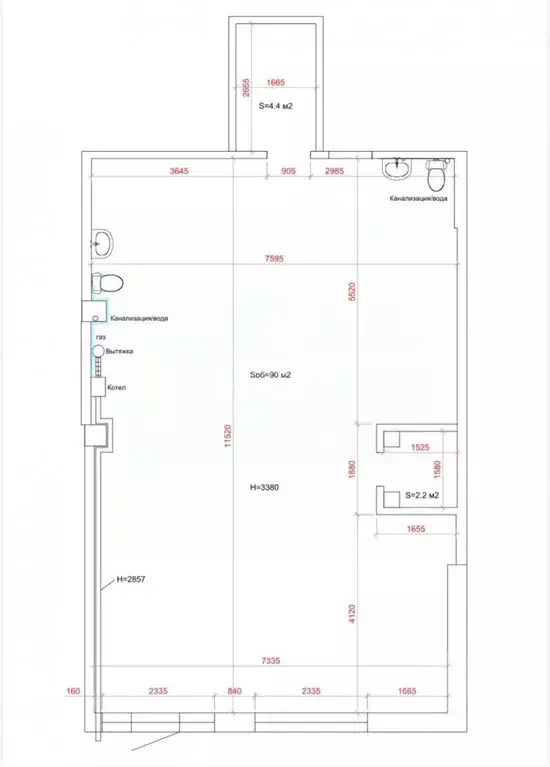 Торговая площадь в Кабардино-Балкария, Нальчик ул. Атажукина, 12к1 (90 ... - Фото 2