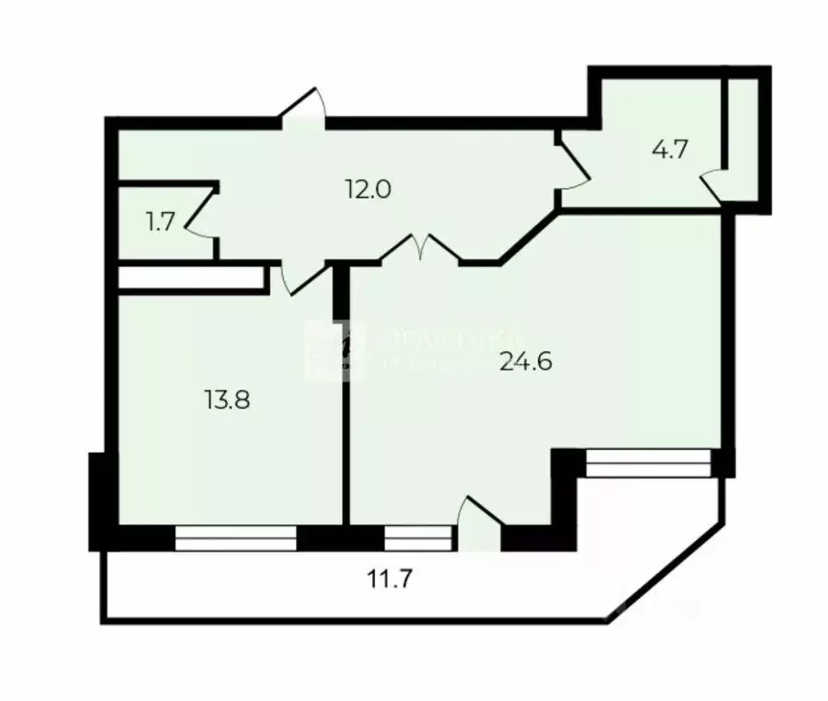 1-к кв. Москва просп. Вернадского, 60К1 (56.8 м) - Фото 2