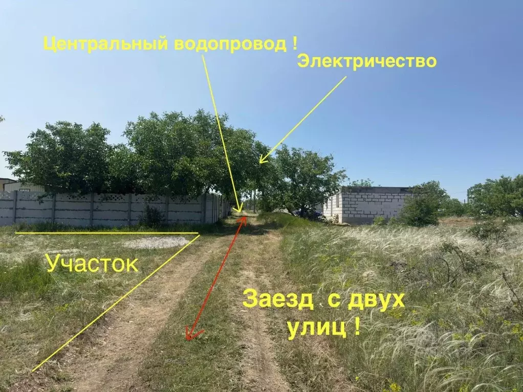 Участок в Крым, Симферопольский район, Трудовское с/пос, Уют-СВВПСУ ... - Фото 1