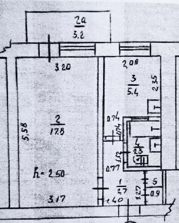 1-к. квартира, 30 м, 2/5 эт. - Фото 0