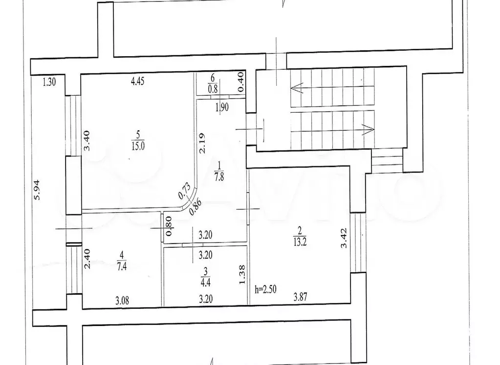 2-к. квартира, 48 м, 4/5 эт. - Фото 0