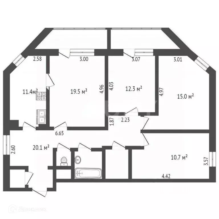 Продаётся 4-к квартира, 98.1 м - Фото 0
