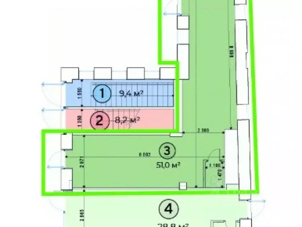 Торговая площадь в Москва ул. Бахрушина, 36/14С3 (51 м) - Фото 1