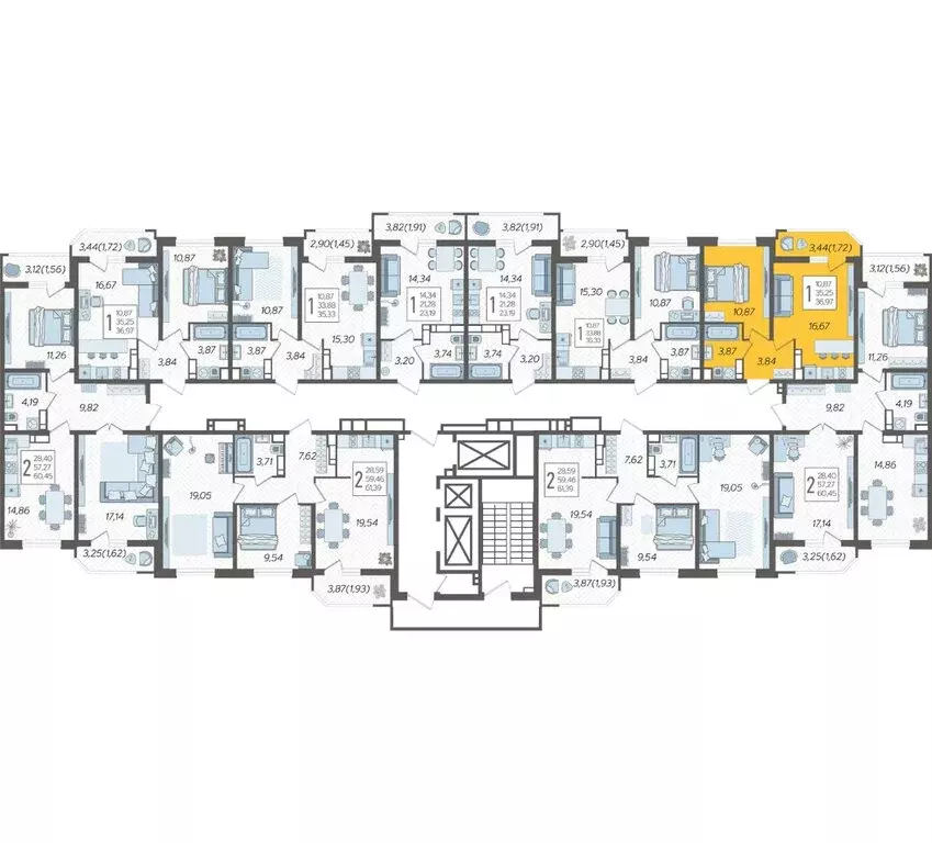 1-комнатная квартира: Краснодар, Уральская улица, 87/7 (36.97 м) - Фото 2
