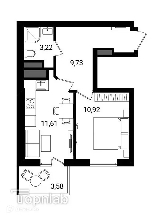 Продаётся 1-к квартира, 36.55 м - Фото 0