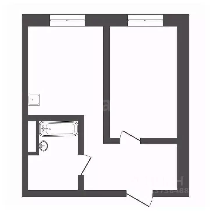 1-к кв. Амурская область, Благовещенск Нагорная ул., 4/1 (33.0 м) - Фото 2