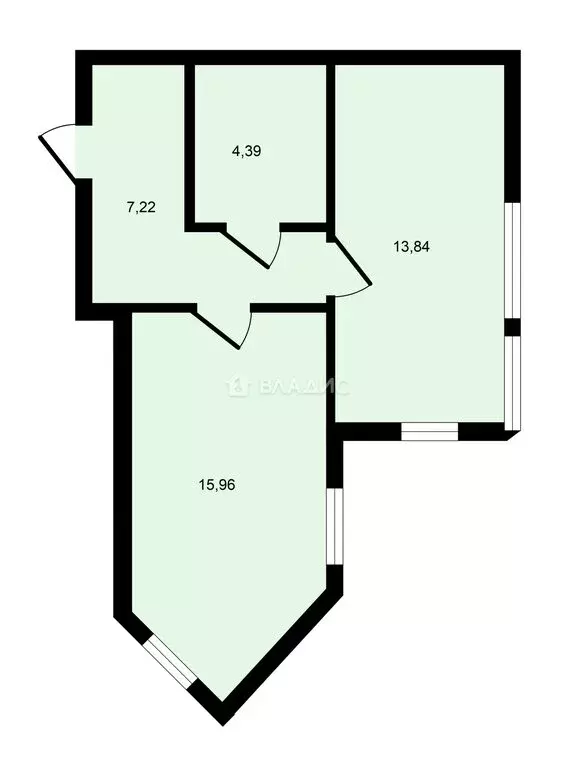 1-комнатная квартира: Бугры, Нижняя улица, 5к1 (42.6 м) - Фото 0