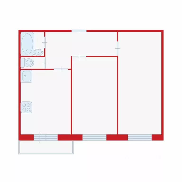 2-к кв. Архангельская область, Архангельск ул. В.И. Воронина, 28к5 ... - Фото 1