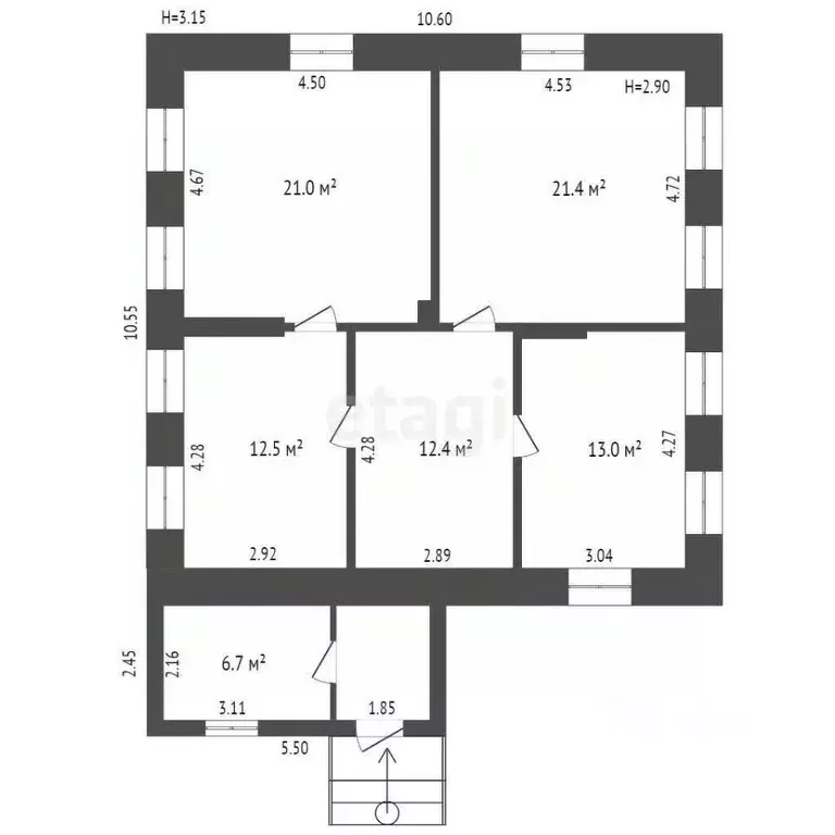 Офис в Марий Эл, Параньга пгт ул. Новая, 6 (80 м) - Фото 1