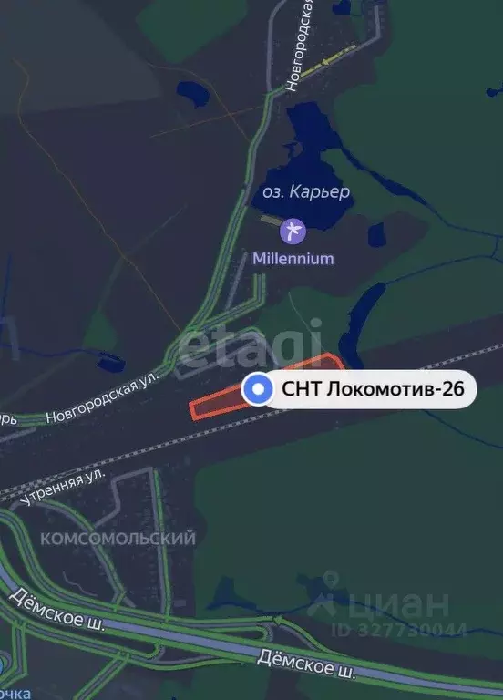 Участок в Башкортостан, Уфа Локомотив-26 СНТ,  (4.0 сот.) - Фото 1
