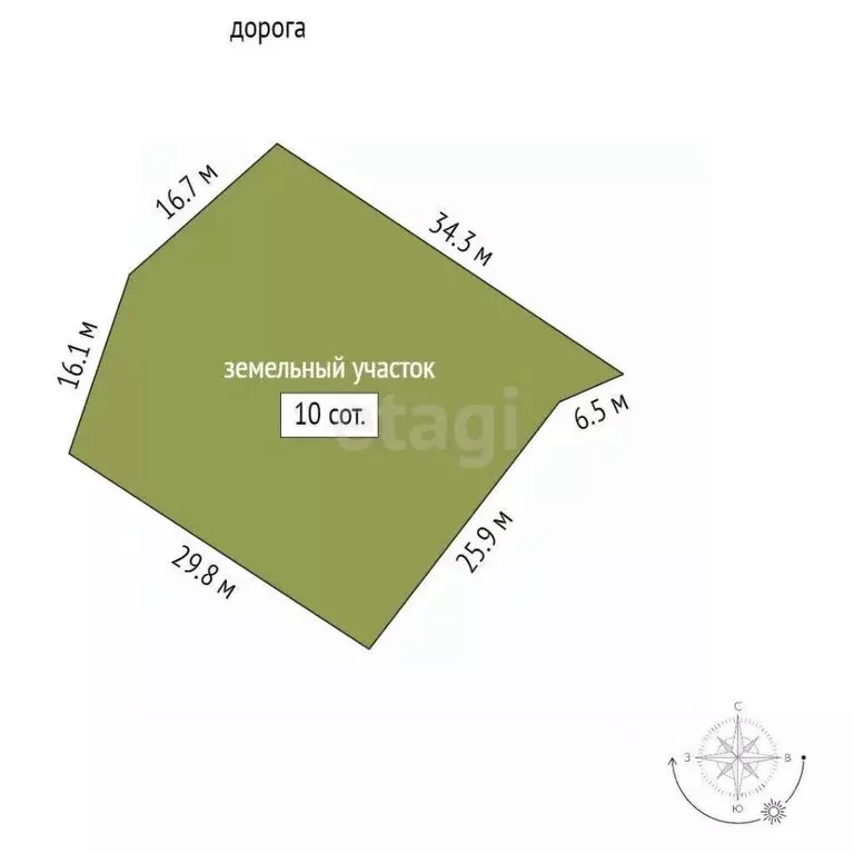 Участок в Крым, Ленинский район, Семисотское с/пос, с. Каменское ул. ... - Фото 2