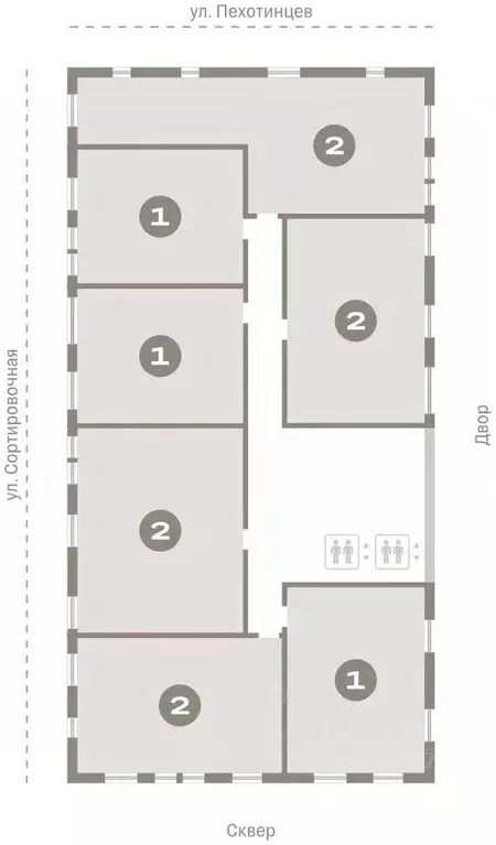 2-к кв. Свердловская область, Екатеринбург ул. Пехотинцев, 2Д (77.3 м) - Фото 1
