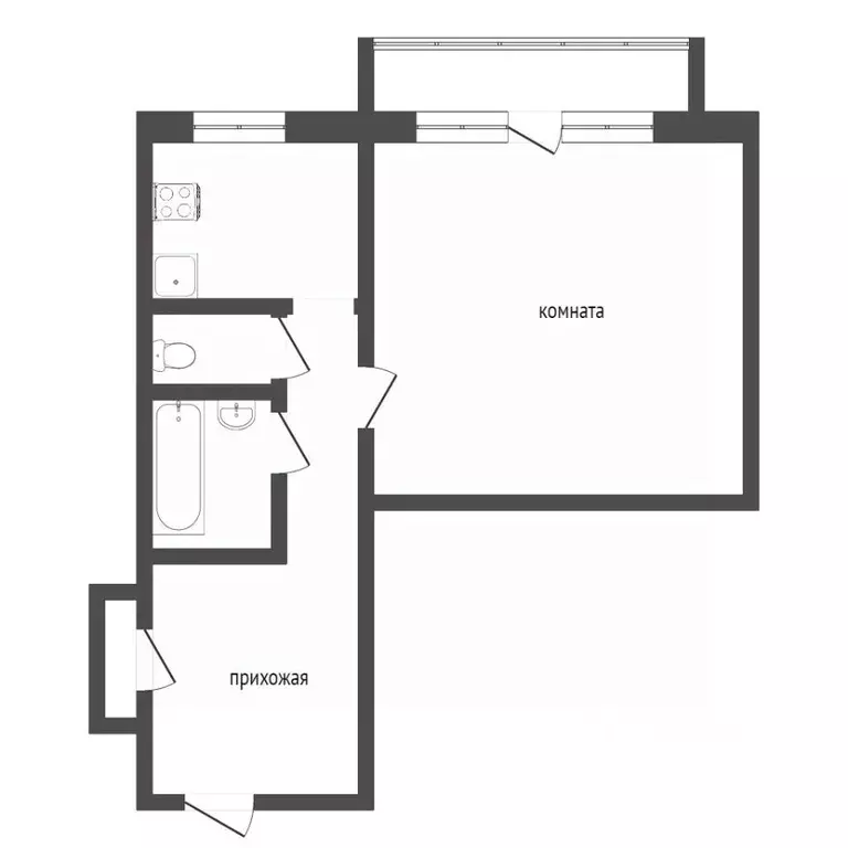1-к кв. Брянская область, Брянск ул. Лермонтова, 9 (37.9 м) - Фото 1