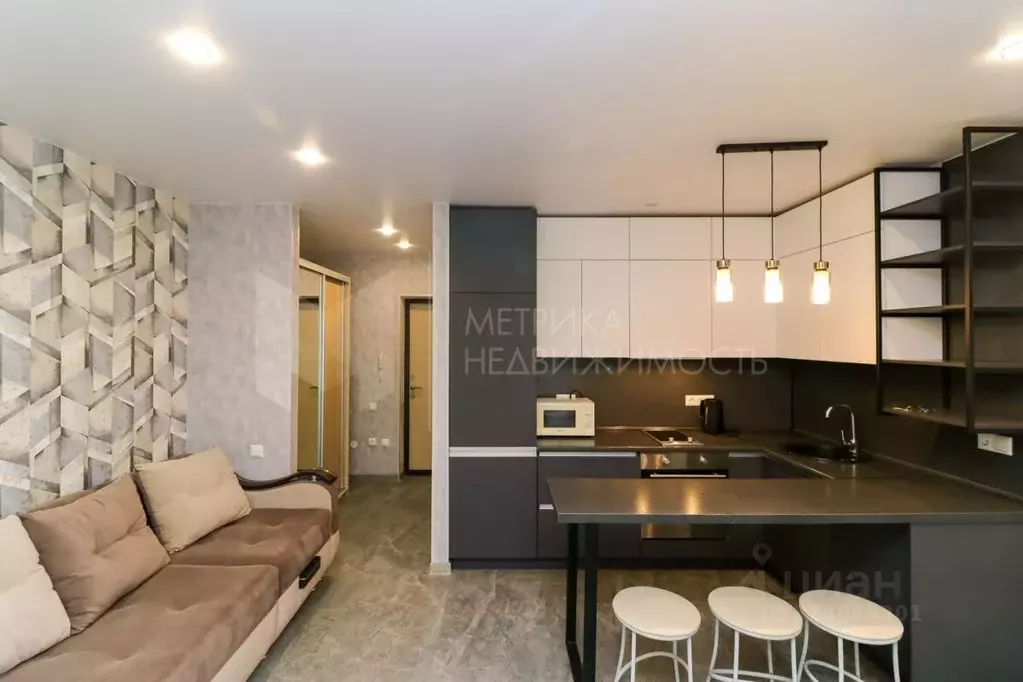 Студия Тюменская область, Тюмень ул. Червишевский Тракт, 47 (26.2 м) - Фото 1