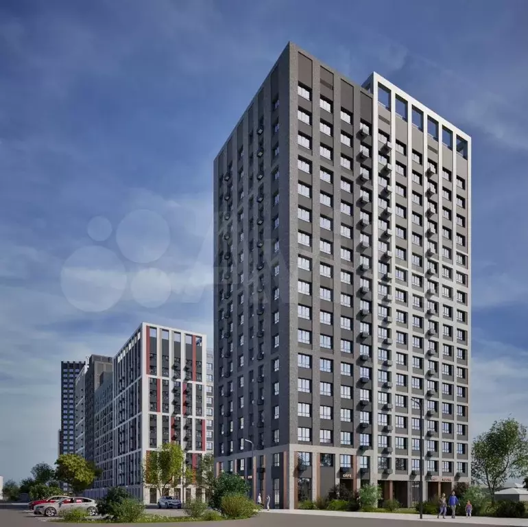 2-к. квартира, 55,5 м, 8/17 эт. - Фото 1