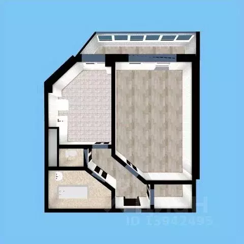 1-к кв. Бурятия, Улан-Удэ Ключевская ул., 76А (43.7 м) - Фото 1