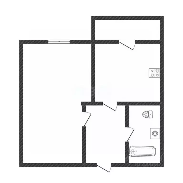 1-к кв. Смоленская область, Смоленск Краснинское ш., 30 (30.4 м) - Фото 1