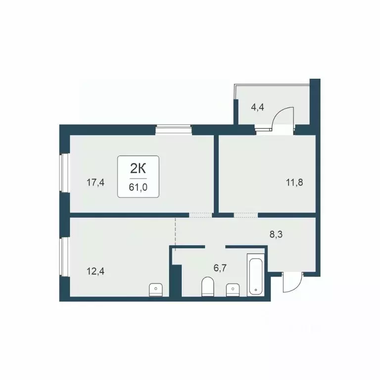 2-к кв. Новосибирская область, Новосибирск ул. Сибиряков-Гвардейцев, ... - Фото 1
