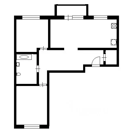 3-к кв. Нижегородская область, Нижний Новгород Краснозвездная ул., 35 ... - Фото 2