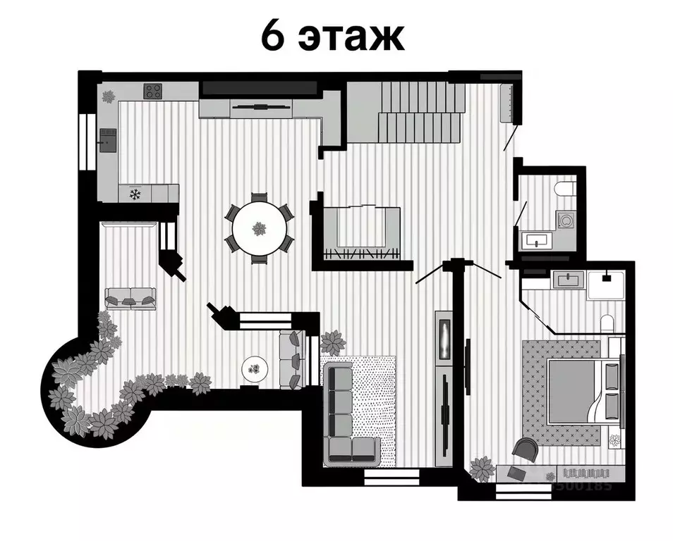 3-к кв. Пензенская область, Пенза ул. Карла Маркса, 5 (278.0 м) - Фото 0