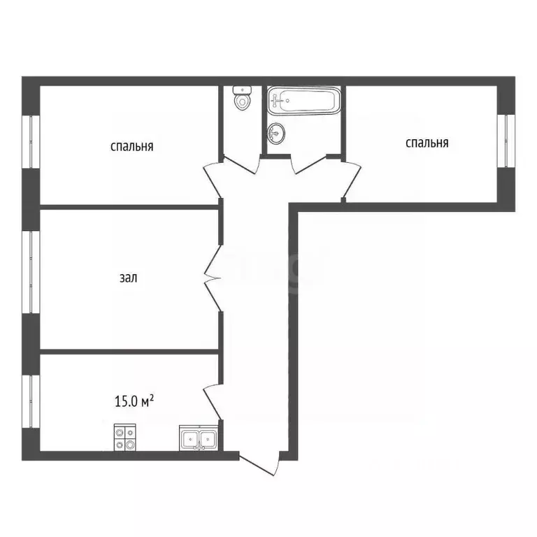 3-к кв. Московская область, Протвино Серпухов городской округ, проезд ... - Фото 2